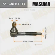 ���������� ������� ���� R Nissan Patrol 2000-2006/Nissan Safari 1997-2007 ME4891R ����