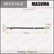 ����� ��������� Masuma T- /front/ Corolla #E10#, #E110, 111 LH Masuma BH3162, ����� �������� BH3162 ����