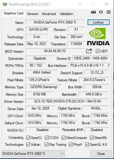 GeForce RTX 3060 Ti ����