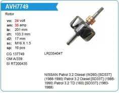 �����(�����) ���������� Nissan Patrol 3.2 Diiesel, 24V Krauf A339 ����