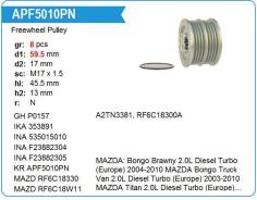 ���� ����������(�����) Mazda Atenza, Axela, CX-7, MPV Bongo, INA Krauf APF5010PN ����