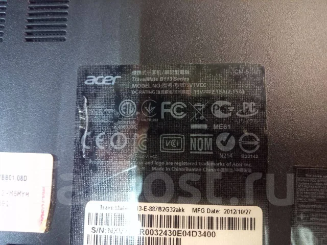 Acer TravelMate B113. 11.6", ��� 4 ��, ���� 320���, WiFi: 1 ����