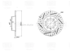 ���� ����. ��� �/� Skoda Octavia A7 (13-)/VW Golf VII (12-) ���. d=272 (����/����/�����) (DF 2829s) DF2829S ����