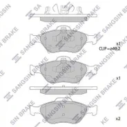 ������� �������� � Sangsin Brake SP1631 SP1631 ����
