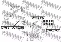 ���� ������ �������� ����� Volkswagen Touareg 2010- 2325-004 Febest 2325-004 2325004 ����