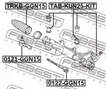 ����������� ������� ����� (��������) Febest Tabkun25KIT TABKUN25KIT ����