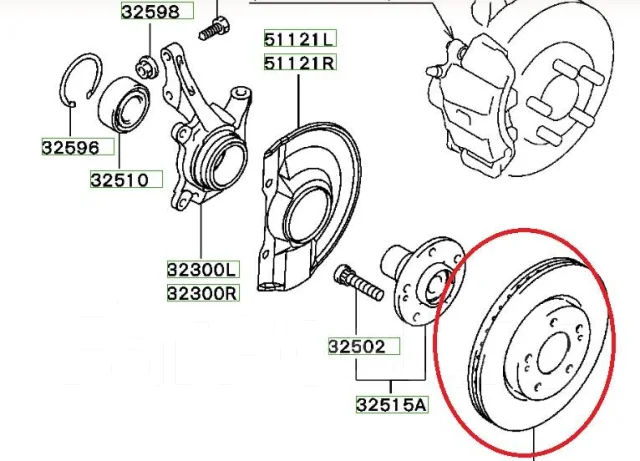 ���� ��������� �������� Mitsubishi Outlander MR205215 ����