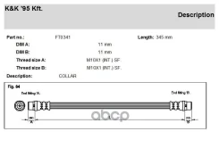 ����� ��������� Volkswagen Transporter IV. Platform/Chassis (70 XD) 2.5 TDI Syncro 05.98- KK ���. ft0341 FT0341 ����
