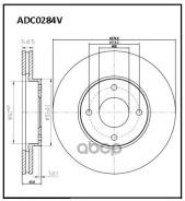 ���� ��������� ������������� �������� Nissan Tiida 07-11 Allied Nippon ���. adc0284v ADC0284V ����