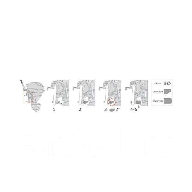 ����� ��� ������ �� ����� ���������� ������ Sicurbolt 48x61 ��, Osculati 38.175.20 ����