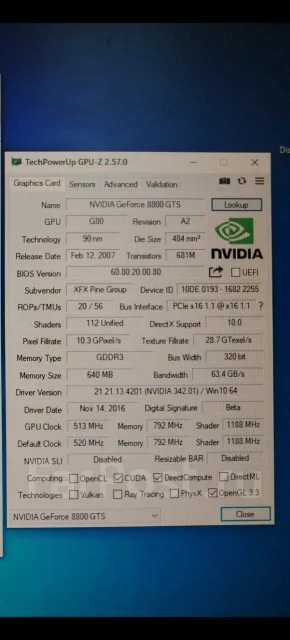 GeForce 8800 GTS ����