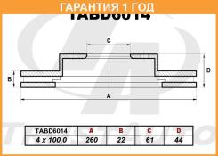   (259,7x22x61x43,9x4) Trust AUTO / TABD6014  12  TABD6014 