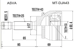 Mitsubishi mtdja43 ASVA MTDJA43 ����