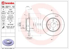 VAZ�2108 2109 2109 08521110 Brembo 08521110 ����