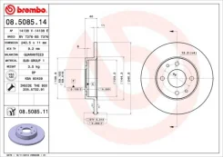 AR 145 1.8i 16V Twin 08508514 Brembo 08508514 ����