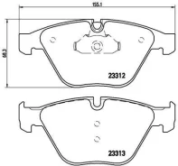 Zestaw klocków hamu p06054x Brembo P06054X ����