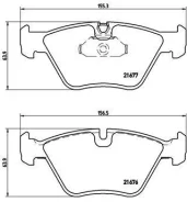 Bmw 3/x5e46 99- f p06022 Brembo P06022 ����