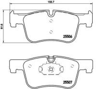 Zestaw klocków hamu p06070x Brembo P06070X ����