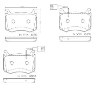 Zestaw klocków hamul p23183 Brembo P23183 ����