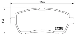 Ford Fiesta 1.25-1.6i/ p24072 Brembo P24072 ����