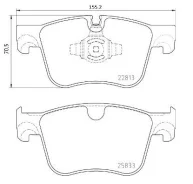 Zestaw klocków hamul p61135 Brembo P61135 ����