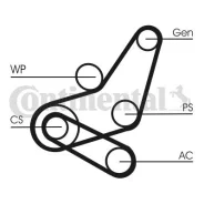 Contitech 6 6pk1059elastt2 Contitech 6PK1059ELASTT2 ����