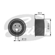 Engine Timing Belt Tens t41054 Gates T41054 ����