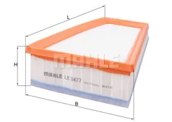 Air filter element lx3477 Mahle LX3477 ����