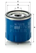 MANN W 712/16 w71216 MANN-Filter W71216 ����