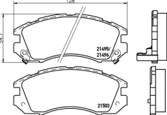Mintex Subaru Impreza mdb1496 Mintex MDB1496 ����