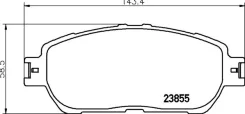 PAD KIT DISC Brake np1024 Nisshinbo NP1024 ����