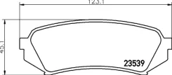 PAD KIT DISC Brake np1029 Nisshinbo NP1029 ����