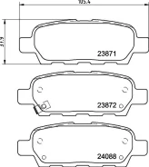 PAD KIT DISC Brake np2004 Nisshinbo NP2004 ����