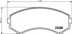 PAD KIT DISC Brake np3006 Nisshinbo NP3006 ����