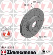 Tarcza hamulcow 370440352 Zimmermann 370440352 ����