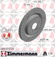Tarcza hamulcow 400551720 Zimmermann 400551720 ����