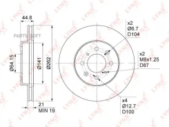 ���� ��������� ������������� (262x21) | ����� | Lynxauto BN-1034 BN1034 ����