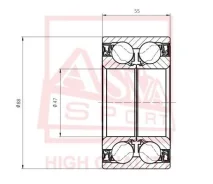 Mazda dac47880055 ASVA DAC47880055 ����
