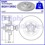 Brake disk with bea bg9113rsc Delphi BG9113RSC ����