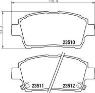 PAD KIT DISC Brake np1005 Nisshinbo NP1005 ����
