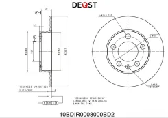 ���� ���������, AUDI A3 9703/Volkswagen G4/G5/POLO 02 R15 ������ Deqst 10BDIR0008000 10BDIR0008000 ����