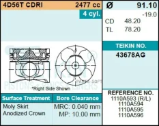 ������� ��������� Teikin 43678AG 0.50 (4��/����) Teikin 43678AG-050 43678AG050 ����