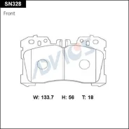 �������� ��������� ������� Advics �������� (F) Lexus LS XF40 (06-17), Lexus LS XF50 (17-) Advics SN328 SN328 ����