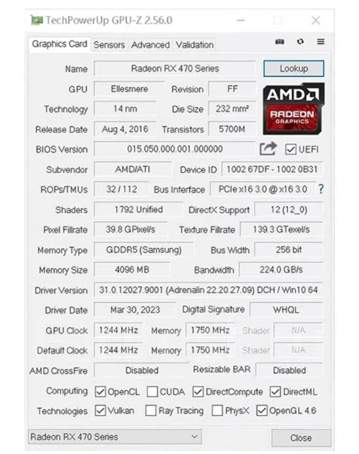Radeon RX 470 ����