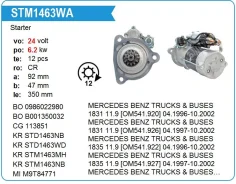 ������� MB Actros/Axor 6.2 kW Motorherz STM1463WA STM1463WA ����