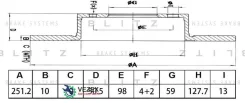 ���� ��������� FIAT Croma/Multipla/Stilo 86- ����. (���. 2 ��. ) Blitz BS0593 BS0593 ����