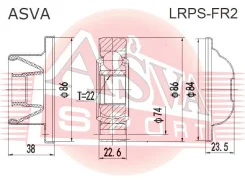 ���� ���������� ���� 22x74 ASVA Lrpsfr2 LRPSFR2 ����