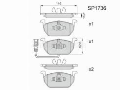 ������� ��������� HI-Q/Sangsin Brake SP1736, �������� SP1736 ����