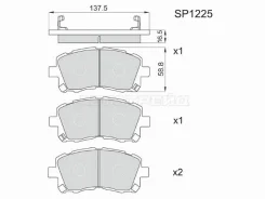 ������� ��������� HI-Q/Sangsin Brake SP1225, �������� SP1225 ����