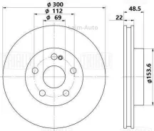 ���� ����. ��� �/� Mercedes E (W213) (16-)/� (W205) ���. d=300 (DF 0525s) PRO DF0525S ����